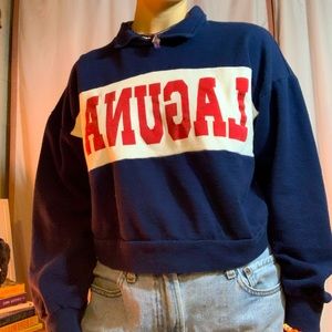 Cropped long sleeves / crew neck